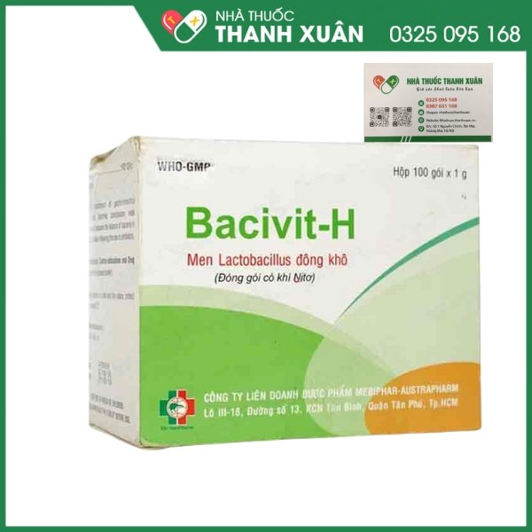 Bacivit - Phòng ngừa và điều trị các rối loạn tiêu hoá